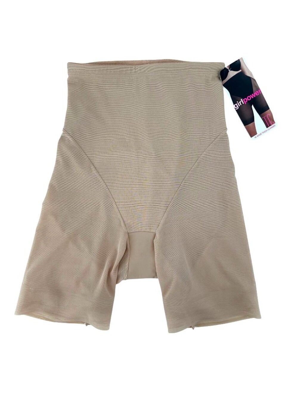 NWT TC High Waist Thigh Slimmer Shapewear Warm Beige Small